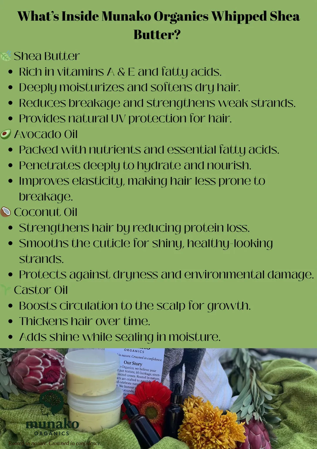 What's Inside Munako Organics Whipped Shea Butter?